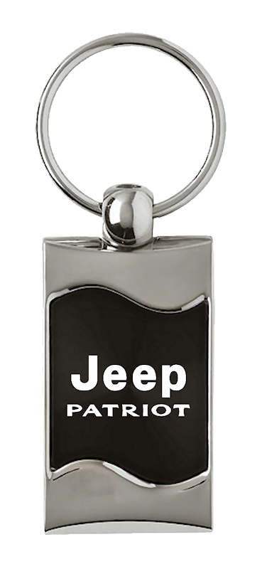 Patriot Rectangular Wave Key Fob - Black