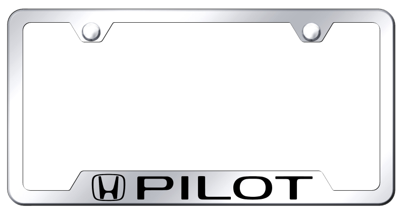Pilot Cut-Out Frame - Laser Etched Mirrored