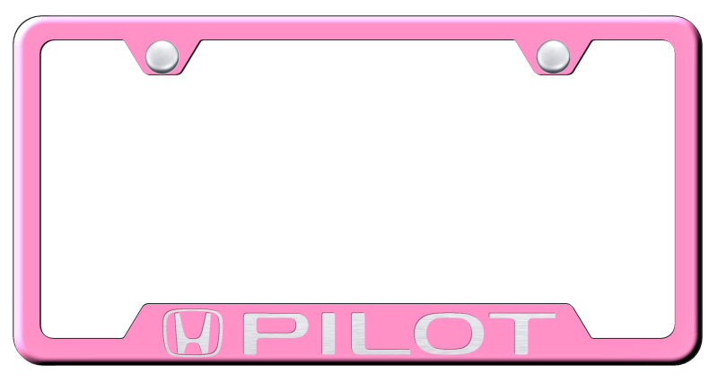 Pilot Cut-Out Frame - Laser Etched Pink