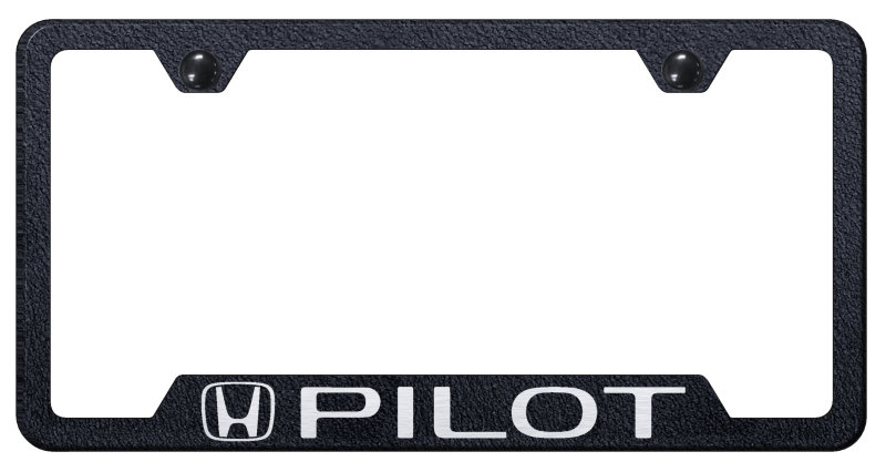Pilot Cut-Out Frame - Laser Etched Rugged Black
