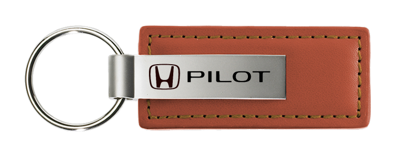 Pilot Leather Key Fob - Brown