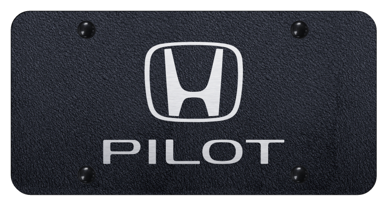 Pilot License Plate - Laser Etched Rugged Black