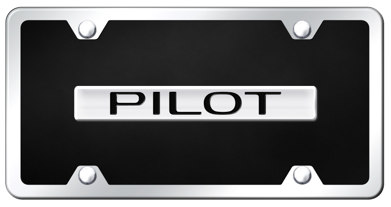 Pilot Name Acrylic Kit - Chrome on Black