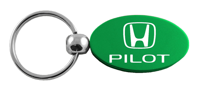 Pilot Oval Key Fob - Green