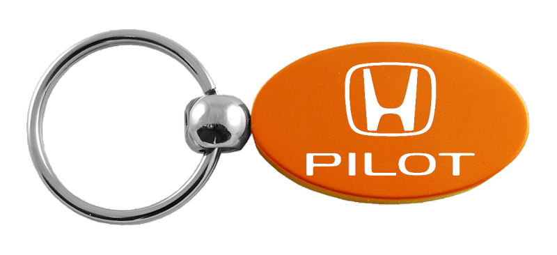 Pilot Oval Key Fob - Orange
