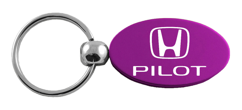 Pilot Oval Key Fob - Purple