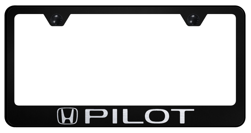 Pilot Stainless Steel Frame - Laser Etched Black