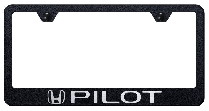 Pilot Stainless Steel Frame - Laser Etched Rugged Black