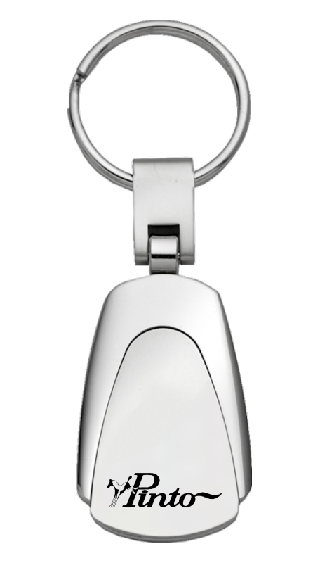 Pinto Teardrop Key Fob - Silver