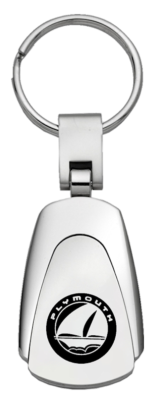 Plymouth Teardrop Key Fob - Silver
