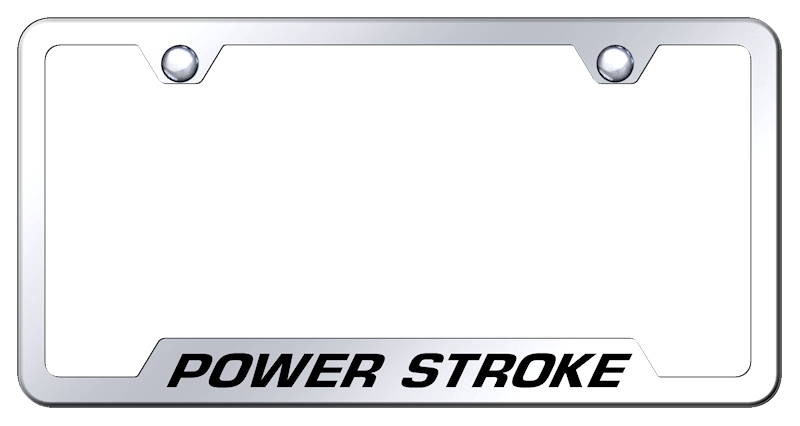 Powerstroke Cut-Out Frame - Laser Etched Mirrored