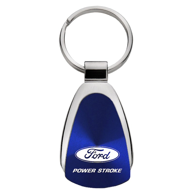 Powerstroke Teardrop Key Fob - Blue