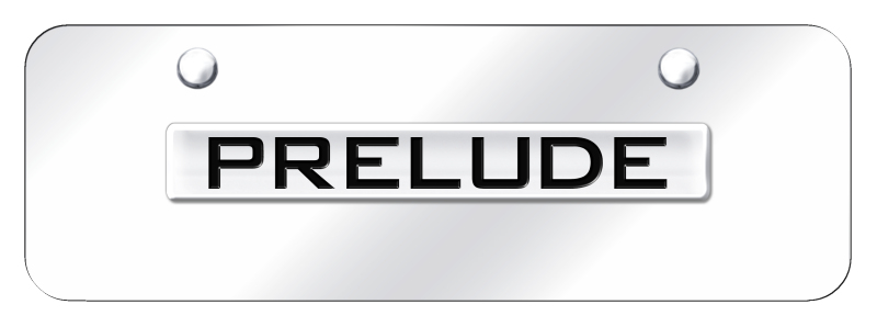 Prelude Name Mini Plate - Chrome on Mirrored