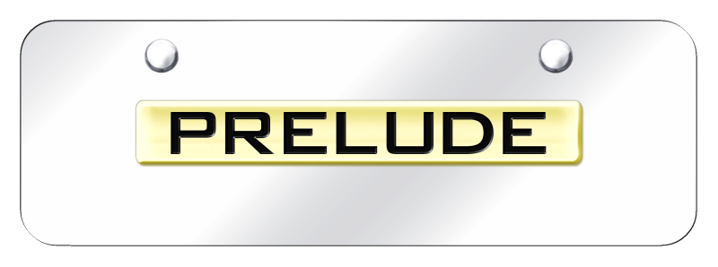 Prelude Name Mini Plate - Gold on Mirrored