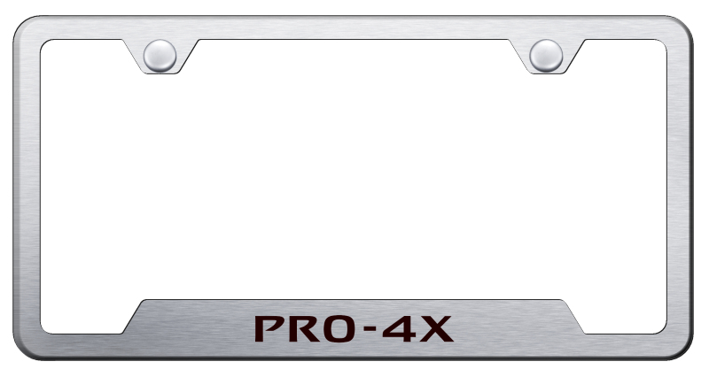 Pro-4X Cut-Out Frame - Laser Etched Brushed