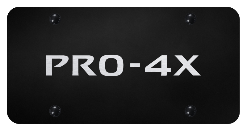 Pro-4X License Plate - Laser Etched Black