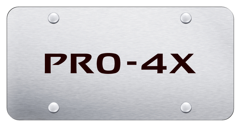 Pro-4X License Plate - Laser Etched Brushed