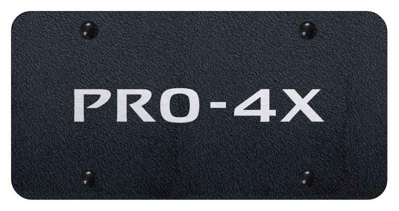 Pro-4X License Plate - Laser Etched Rugged Black