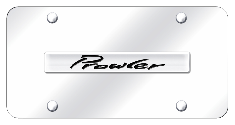 Prowler Name License Plate - Chrome on Mirrored