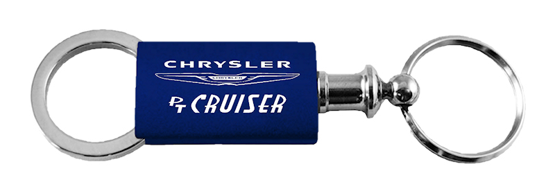 PT Cruiser Anodized Aluminum Valet Key Fob - Navy