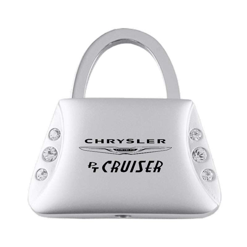 PT Cruiser Jeweled Purse Key Fob - Silver