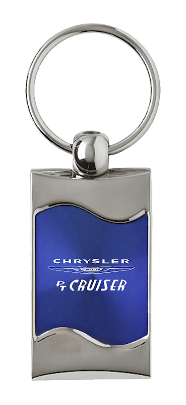 PT Cruiser Rectangular Wave Key Fob - Blue