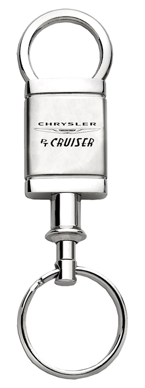 PT Cruiser Satin-Chrome Valet Key Fob - Silver