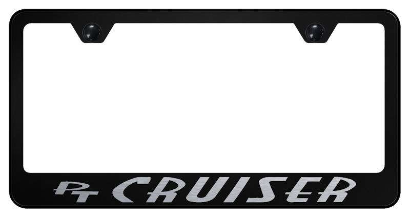 PT Cruiser Stainless Steel Frame - Laser Etched Black