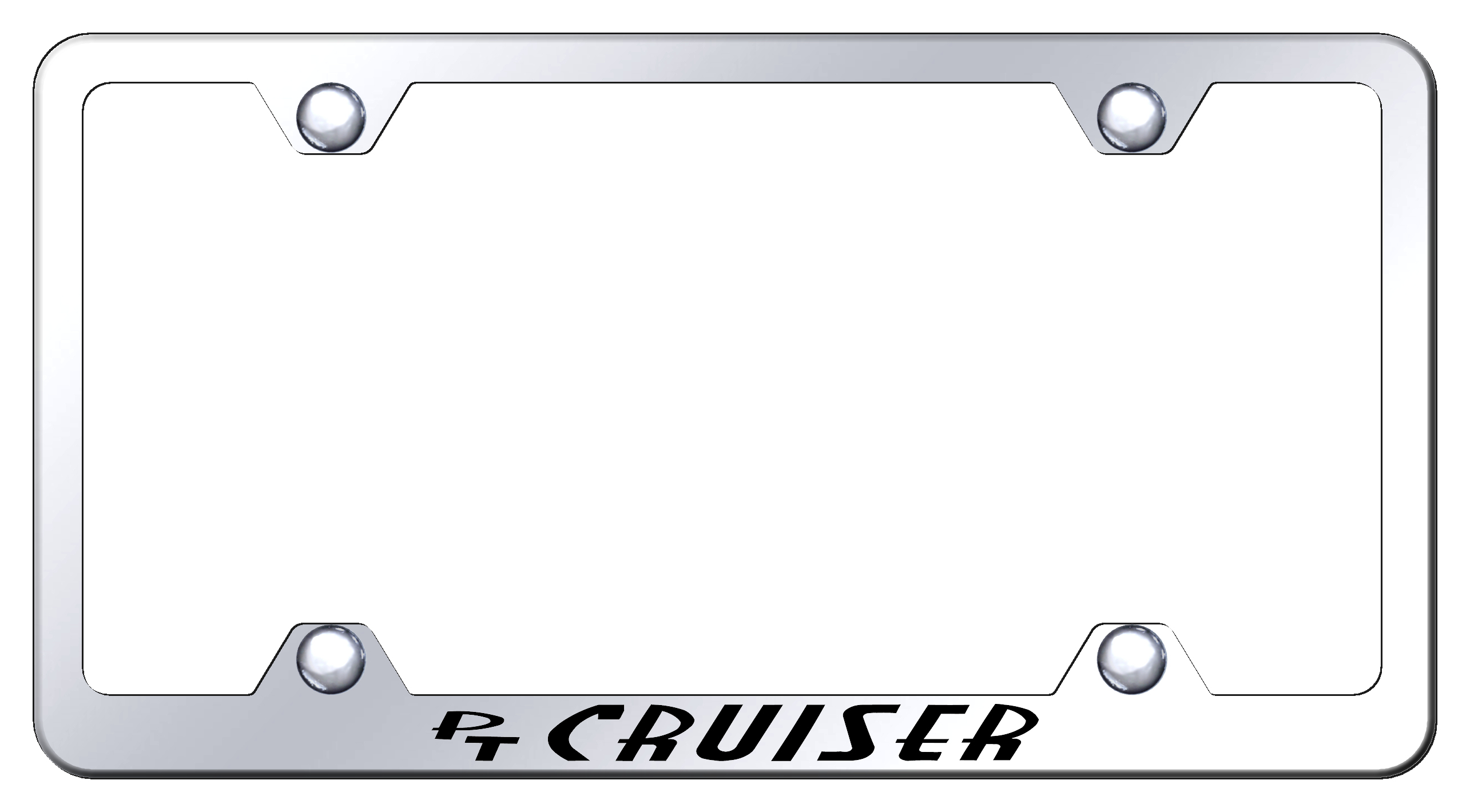 PT Cruiser Steel Wide Body Frame - Laser Etched Mirrored