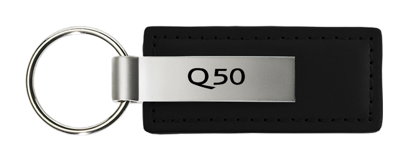 Q50 Leather Key Fob - Black