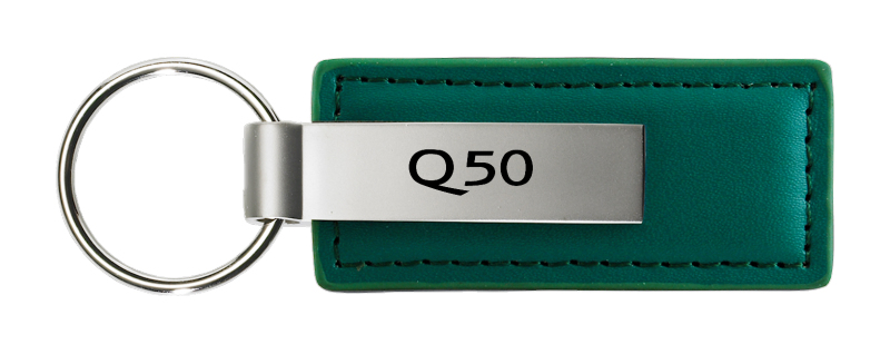 Q50 Leather Key Fob - Green