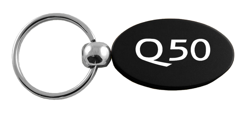 Q50 Oval Key Fob - Black