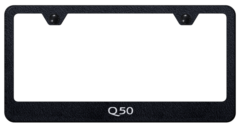 Q50 Stainless Steel Frame - Laser Etched Rugged Black