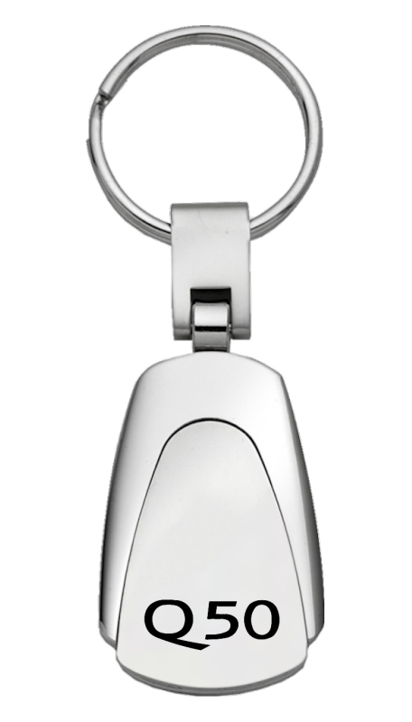 Q50 Teardrop Key Fob - Silver