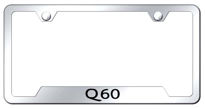 Q60 Cut-Out Frame - Laser Etched Mirrored