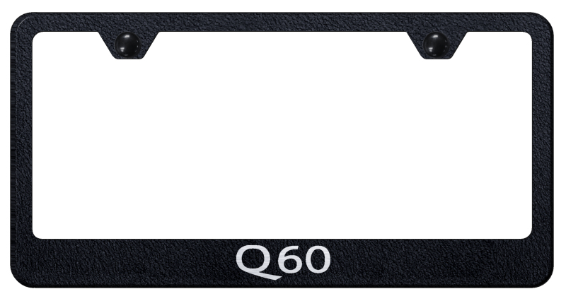 Q60 Stainless Steel Frame - Laser Etched Rugged Black