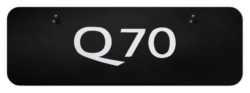Q70 Mini Plate - Laser Etched Black