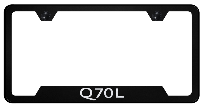 Q70L Cut-Out Frame - Laser Etched Black