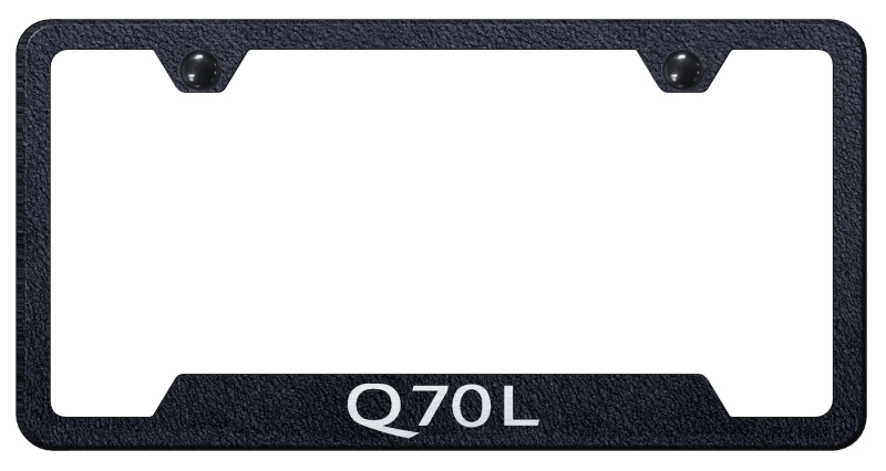 Q70L Cut-Out Frame - Laser Etched Rugged Black
