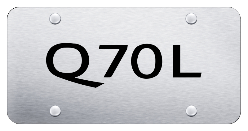 Q70L License Plate - Laser Etched Brushed