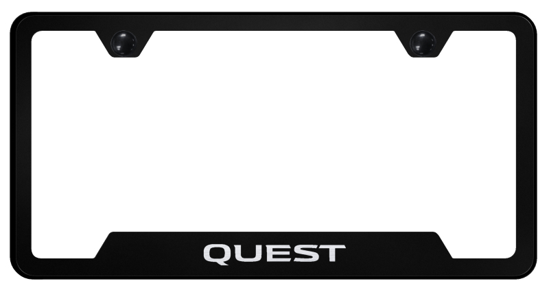 Quest Cut-Out Frame - Laser Etched Black
