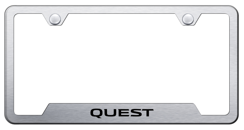 Quest Cut-Out Frame - Laser Etched Brushed