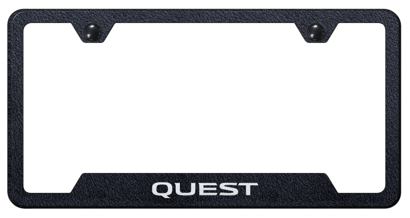 Quest Cut-Out Frame - Laser Etched Rugged Black