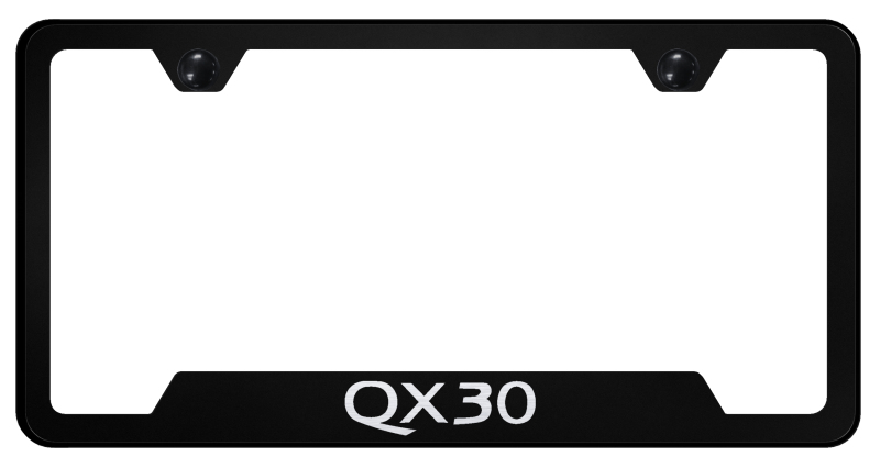 QX30 Cut-Out Frame - Laser Etched Black