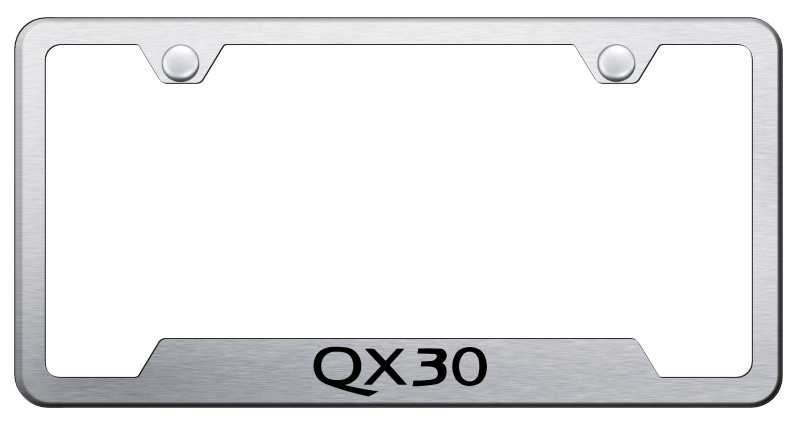 QX30 Cut-Out Frame - Laser Etched Brushed