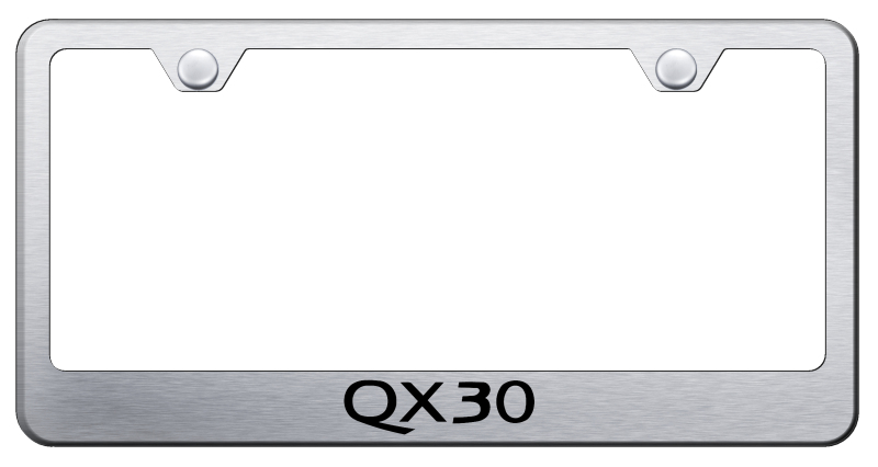 QX30 Stainless Steel Frame - Laser Etched Brushed
