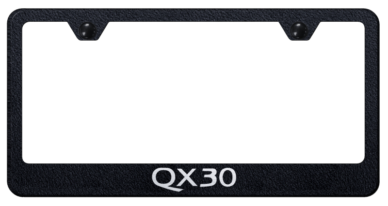 QX30 Stainless Steel Frame - Laser Etched Rugged Black