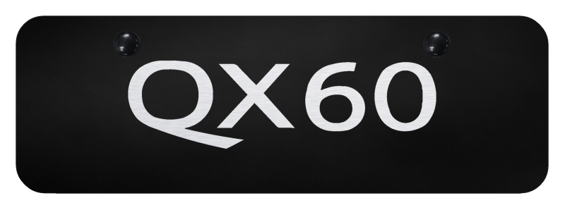 QX60 Mini Plate - Laser Etched Black