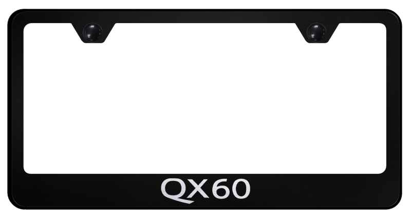 QX60 Stainless Steel Frame - Laser Etched Black