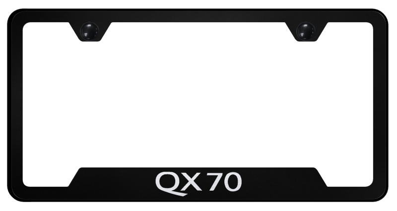 QX70 Cut-Out Frame - Laser Etched Black